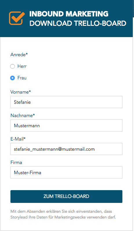Progressive Profiling Storylead Progressive Profiling Storylead