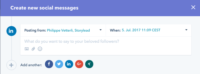 Create Social Publishing in HubSpot