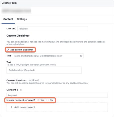 Facebook Lead Ads GDPR konform in HubSpot erstellen