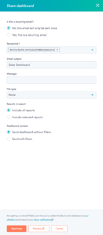 Share Dashboard Reports in HubSpot